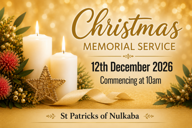 Christmas Memorial Service Nulkaba Chapel